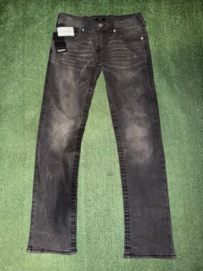 True Religion Slim Men's Jeans in Washed Black